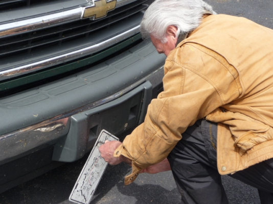 36 Donated Our 2003 Route 66 Frt Plate.JPG