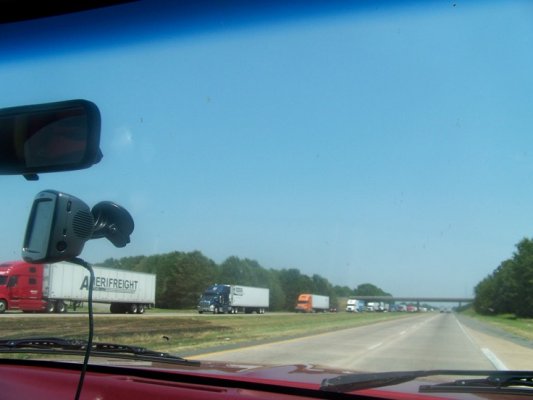 8-3-11 I 30 Arkamsas Trucks as far as you can see.jpg