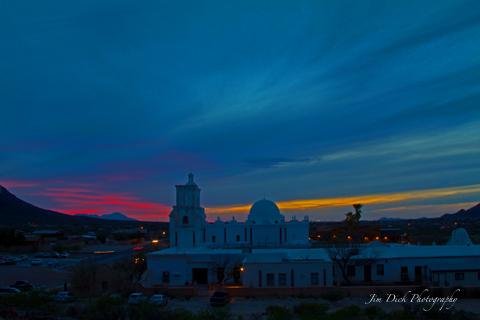 Sunset over San Xavier.JPG