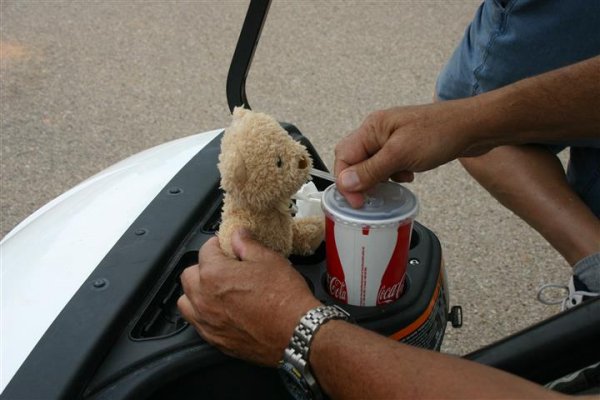 Care Bear hydrating during the round.JPG