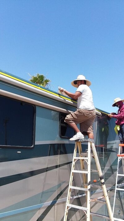 Adding Flex Glue  Clear To Roof Channel.jpg