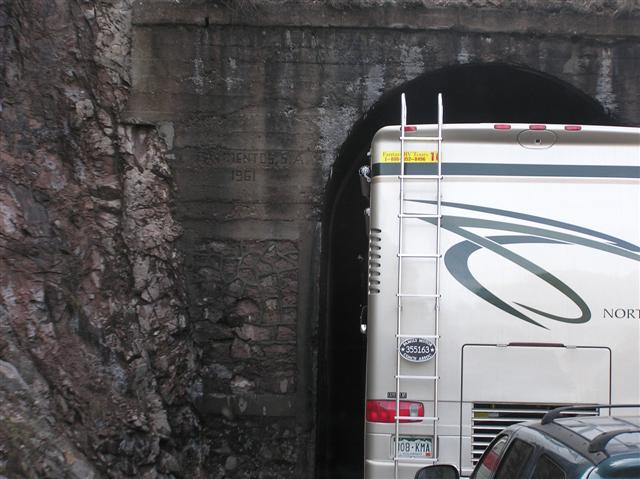 Squeeze through tunnel