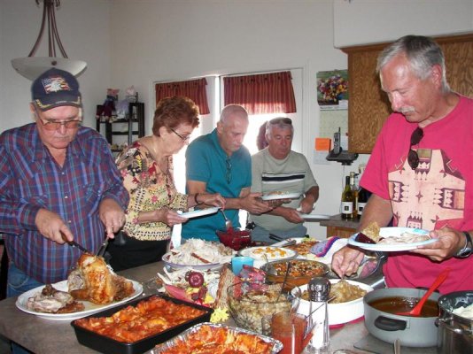 Thanksgiving in Yuma Ron, Betty, Karl, Joe and Terry.jpg