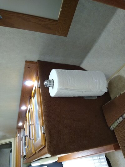 Ratcheting Paper Towel Holder Install - Truck Camper Magazine