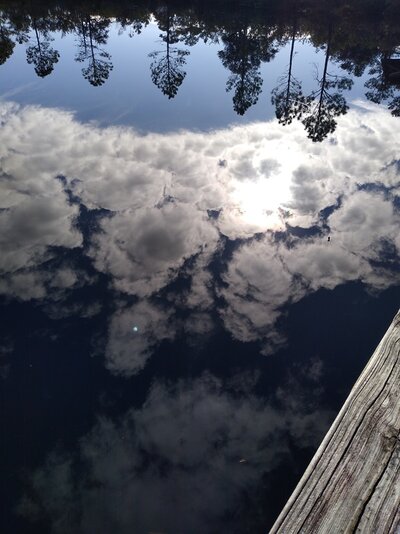 sky reflection in the water of the pond Big Lagoon.jpg