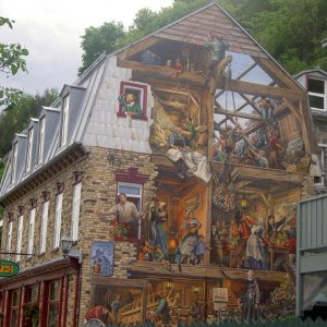 End house mural